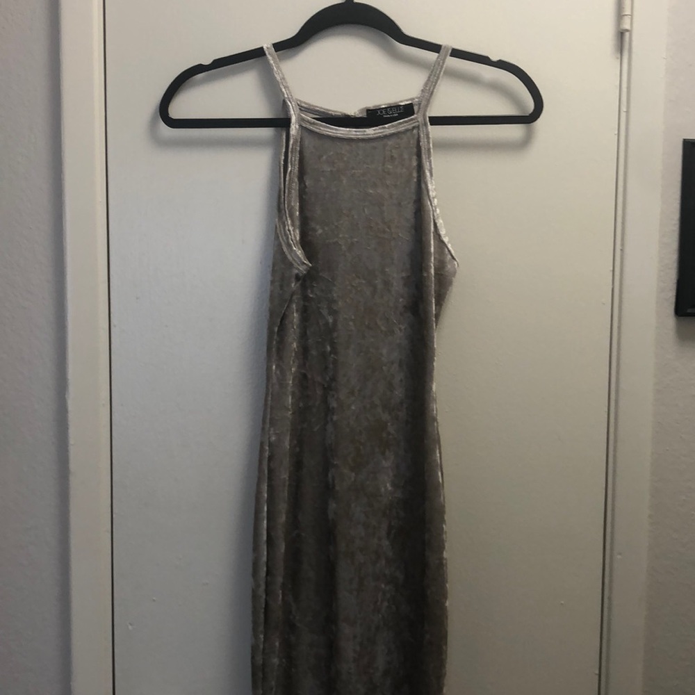 Crushed velvet dress